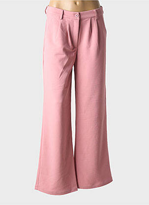 Pantalon large fermeture zippée sous rabat boutonné taille normale rose COMPAÑIA FANTASTICA femme