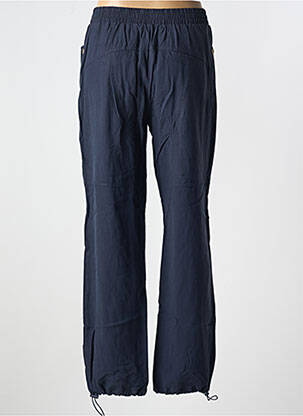 Pantalon droit taille élastique taille normale bleu NÜ femme