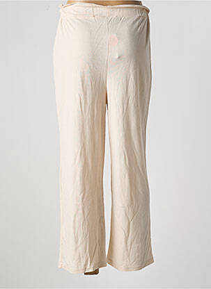 Pantalon droit taille élastique taille normale beige TIFFOSI femme