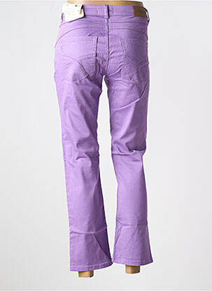 Pantalon 7/8 stretch taille normale violet CREAM femme