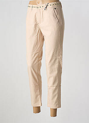 Pantalon 7/8 stretch taille normale beige FREEMAN T.PORTER femme