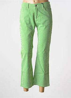 Pantalon 7/8 stretch taille normale vert FREEMAN T.PORTER femme