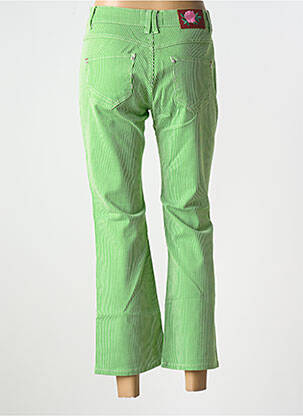 Pantalon 7/8 stretch taille normale vert FREEMAN T.PORTER femme