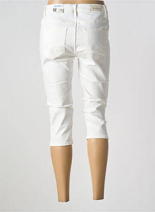 Pantacourt stretch taille normale blanc GARCIA femme