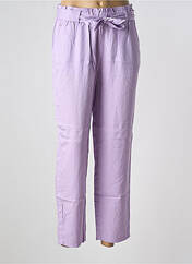 Pantalon droit violet TOM TAILOR pour femme seconde vue