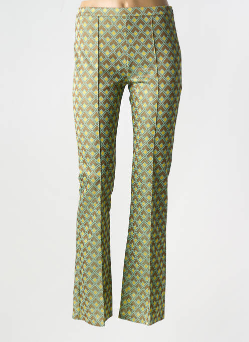 Pantalon slim taille normale taille normale vert SEE THE MOON femme
