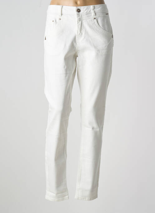 Jeans coupe slim blanc CREAM pour femme