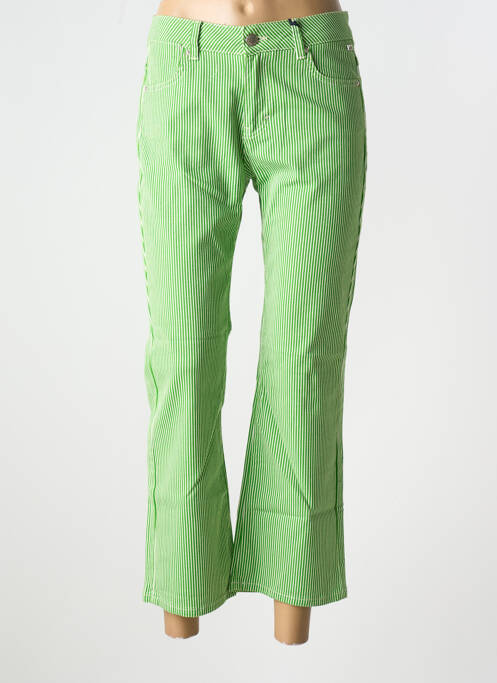 Pantalon 7/8 vert FREEMAN T.PORTER pour femme