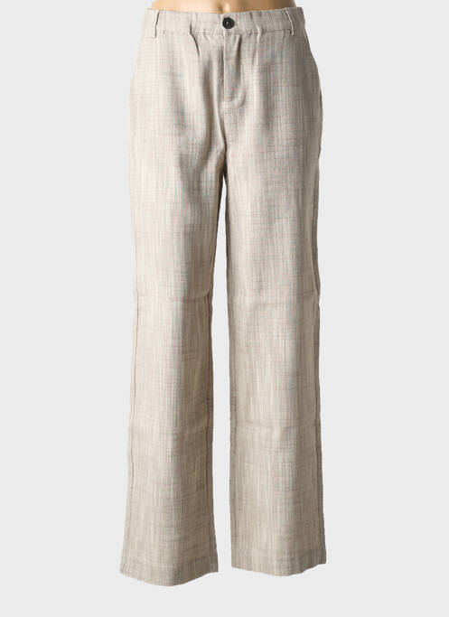 Pantalon droit beige CREAM pour femme