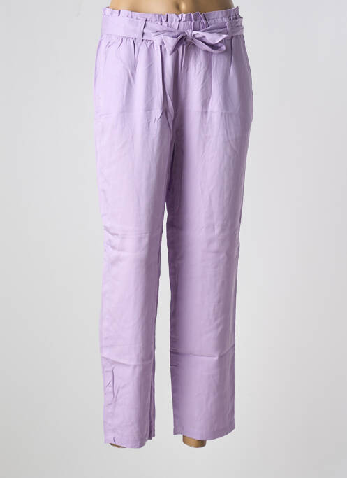 Pantalon droit violet TOM TAILOR pour femme