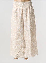 Jupe longue tissage crêpe beige FRANSA femme