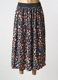 Jupe longue tissage plissé noir COMPAÑIA FANTASTICA femme