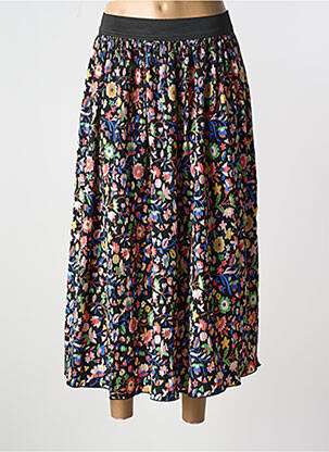 Jupe longue tissage plissé noir COMPAÑIA FANTASTICA femme