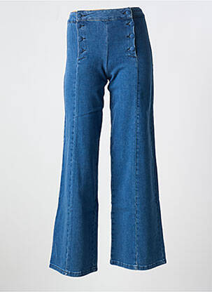 Jean coupe flare stretch taille haute bleu LES TROPEZIENNES PAR M.BELARBI femme
