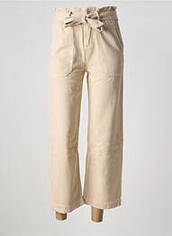 Jeans coupe droite taille haute taille haute beige C'EST BEAU LA VIE femme