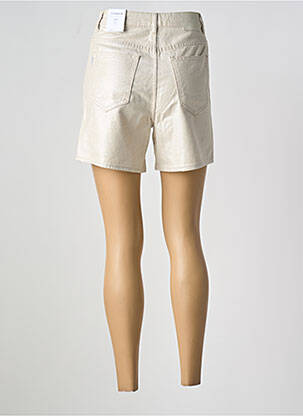 Short tissage denim taille haute argent TIFFOSI femme