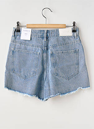 Short tissage denim taille haute bleu TIFFOSI femme