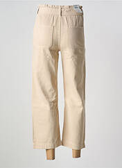 Jeans coupe droite beige C'EST BEAU LA VIE pour femme seconde vue