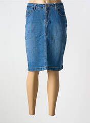 Jupe mi-longue bleu CREAM pour femme seconde vue