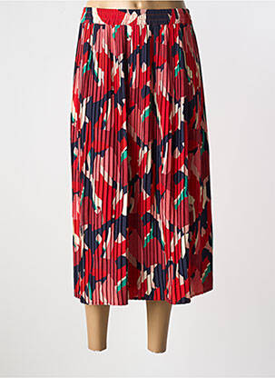 Jupe mi-longue rouge C'EST BEAU LA VIE pour femme