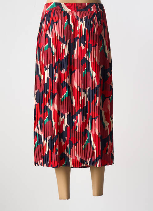 Jupe mi-longue taille normale rouge C'EST BEAU LA VIE femme