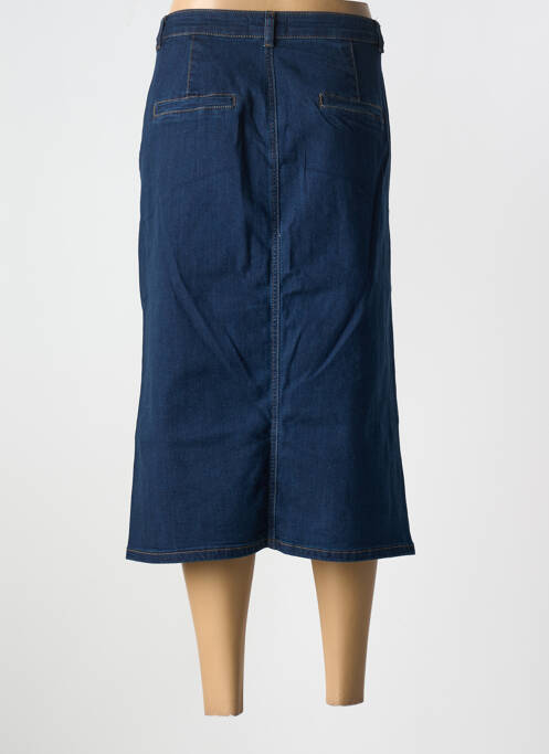 Jupe mi-longue bleu CREAM pour femme