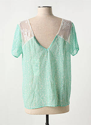 Blouse manches courtes manches courtes vert M&G femme