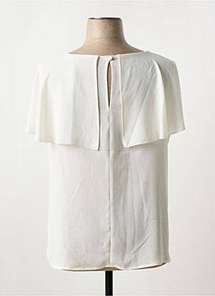 Blouse manches courtes manches courtes blanc QUATRE VINGT JOURS femme
