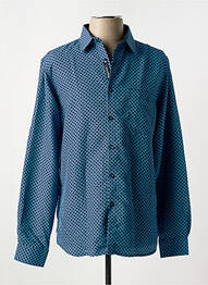 Chemise manches longues imprimé fantaisie bleu YVES ENZO homme