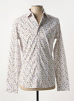 Chemise manches longues imprimé fantaisie blanc ENOS homme