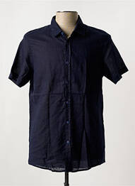 Chemise manches courtes coupe droite bleu ZOTENO homme