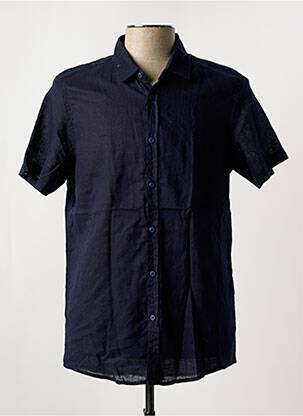Chemise manches courtes coupe droite bleu ZOTENO homme