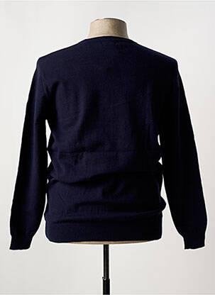 Pull col rond manches longues bleu YVES ENZO homme