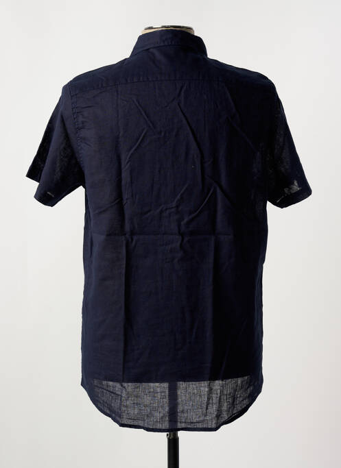 Chemise manches courtes bleu ZOTENO pour homme