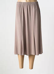 Jupe mi-longue beige QUATRE VINGT JOURS pour femme seconde vue