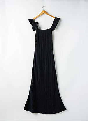 Robe longue coupe évasée sans manche noir PARISIENNE ET ALORS femme