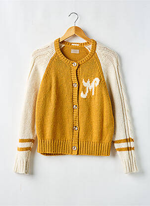 Gilet manches longues resserrée sur le bas orange MOTHER femme