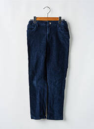 Pantalon slim tissage côtelé taille ajustable bleu LA REDOUTE garcon