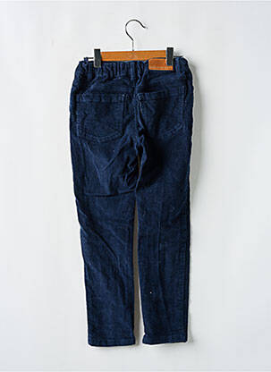 Pantalon slim tissage côtelé taille ajustable bleu LA REDOUTE garçon