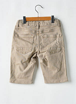 Bermuda tissage denim taille ajustable marron KIABI garcon