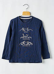 T-shirt bleu CYRILLUS pour garçon seconde vue