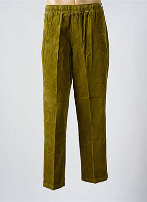 Pantalon droit tissage velours taille normale vert OBEY homme