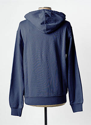 Sweat-shirt à capuche tissage jersey manches longues bleu COLORFUL STANDARD homme