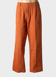 Jeans coupe large poches taille haute orange OBEY homme