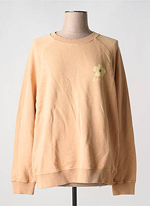Sweat-shirt stretch manches longues orange EDWIN femme