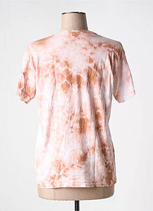 T-shirt sérigraphie manches courtes rose OBEY femme