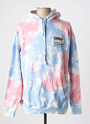 Sweat-shirt à capuche broderie manches longues bleu RIPNDIP homme