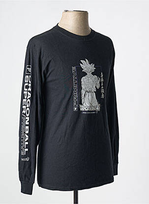 T-shirt coupe cintrée manches longues noir DRAGON BALL Z homme