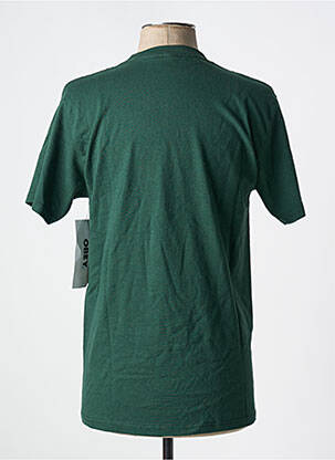 T-shirt coupe cintrée manches courtes vert OBEY homme