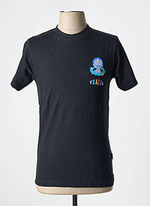 T-shirt coupe cintrée manches courtes noir TEALER homme